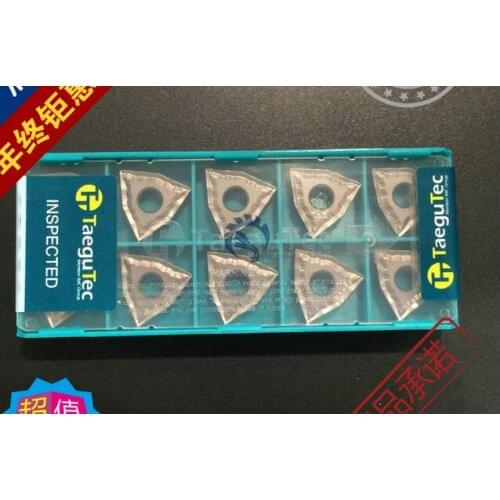10pcs TNMG WNMG080404-MT CT3000 TaeguTec cnc Lathe Carbide Negative Triangular Inserts Cutting Tools from Isca