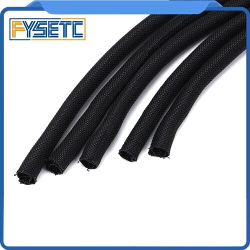 2pcs 3D Printer Parts Length 30CM Textile Sleeve Cable Wire Wrapping Power Heatbed Connected Cable For Prusa I3 MK3