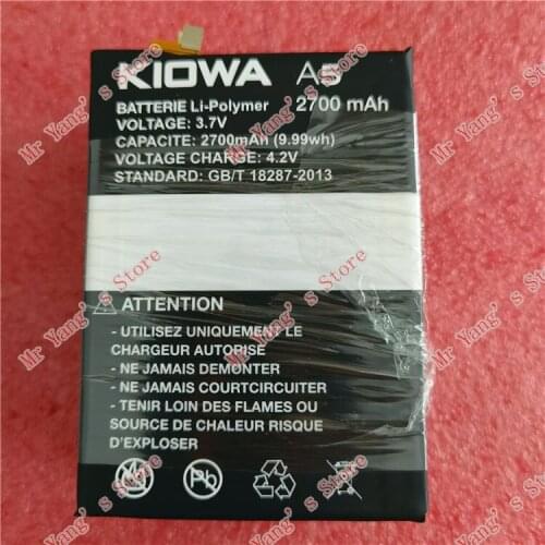 2700mAh 3.7V Battery For KIOWA A5 Mobile Phone Batterie Bateria Replace Parts