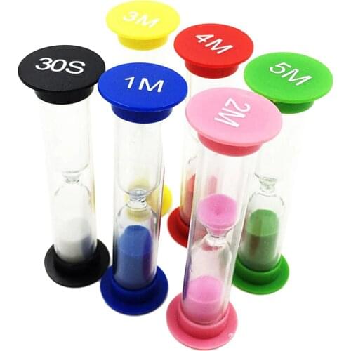 30s 1/2/3/4/5 Minute Sandglass Hourglass Sand Clock Timers Desktop Clock Set Desktop Home Decoration Creative Gift