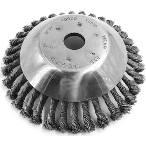 8 Inch Steel Wire Wheel Garden Brush Lawn Mower Grass Eater Trimmer Brush Cutter Tools Parts