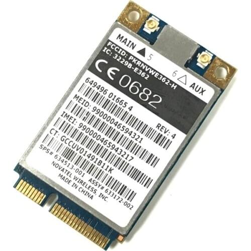 Novatel Wireless Expedite E362 3g/4g card HSPA+21M LTE 700 MHz CDMA HSPA+ / UMTS