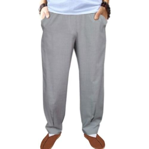 Summer&Spring shaolin monk kung fu pants lay meditation trousers zen lay meditation bloomers grayl/yellow