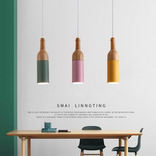 Marca dragon bottle log color bar restaurant droplight sitting room bedroom study window decoration LED lamps