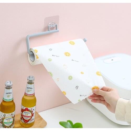 Kitchen Paper Roll Holder Towel Hanger Rack Bar Cabinet Rag Hanging Holder Shelf Toilet Paper Holders Kitchen Tools