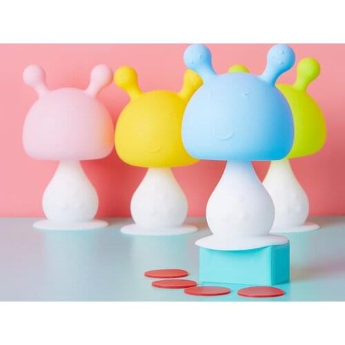 Baby Teeth Toys Boys And Girls Molar Toys Silicone Baby Teeth Toys Mushrooms Soothing Teeth Training Teeth Baby Gum