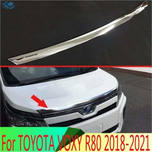 For TOYOTA VOXY R80 2018 2019 ABS Chrome Front Hood Bonnet Grill Grille Bumper Lip Mesh Trim Cover