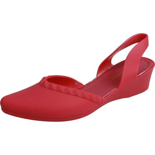 Elegant Low Heels Sandals Women 2021 Summer Pointed Toe Thick Heels Pumps 2021 Newest Lady Party Casual Shoes Garden Clogs Mules