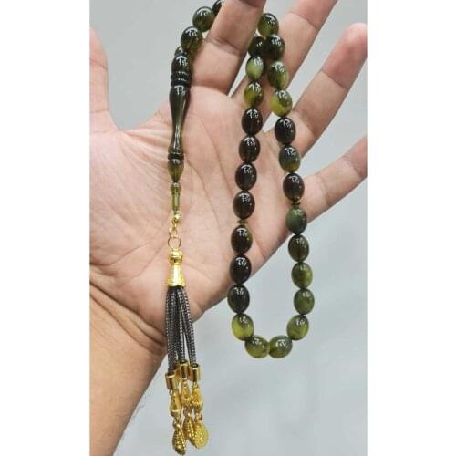 Islamic Tasbih Muslim Rosary Beads 33 Prayer Rosary For Men Bracelet For Men Accessory amber oltu amber stone Handmade Turkey