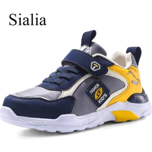 Sialia Leather Kids Sneakers For Children Casual Shoes Boys Sneakers Girls Shoes Running Sport School tenis infantil menino
