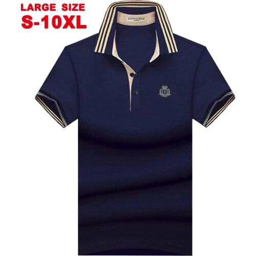 Summer Mens Lapel Short Sleeve T-shirt Middle-Aged Business Leisure Cotton Mens Lloose Large Half Sleeve Polo Shirt