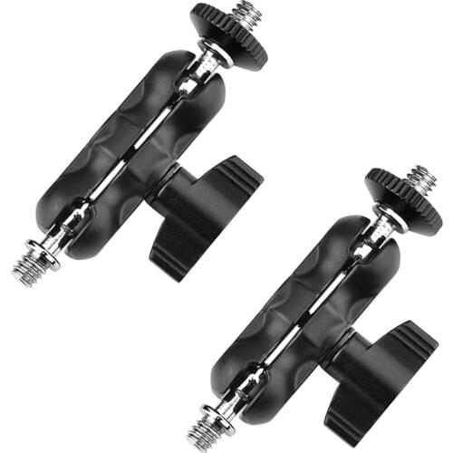 Magic Arm with 1/4'' Screw Ballhead Mount for Camera Field Monitor Video Light Microphone Gimbal Audio Recorder Cage Rig Tripod