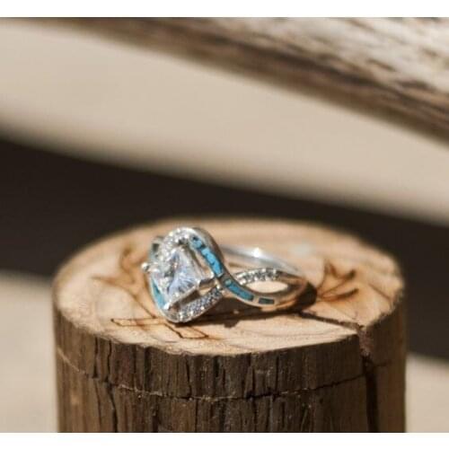 Fashion Ring for Woman 925 Silver Color Ring Elegant Luxury White Diamond Jewelry Wedding Engagement Party Ring Gift Size 5-11