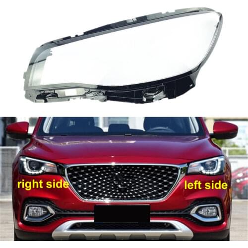For MG HS 2018 2019 2020 Headlamp Shade Transparent Lamp Shade Glass Front Headlight Cover Replace Original Lampshade