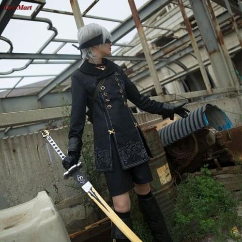 New Adventure Game NieR:Automata 9S Cosplay Costume Fashion Black Combat Uniform Activity Party Role Play Clothing Custom-Make