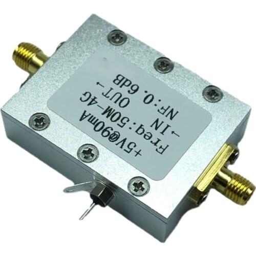 Newly 50M-4GHz Low Noise Amplifier LNA Ham Radio Module RF FM HF VHF NF=0.6d Accessories 0.05~4G Amplifiers Modules