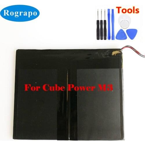New 3.8V 12000mAh Li-polymer Battery For Alldocube Cube KUBI POWER M3 Tablet PC Accumulator + Free Tools