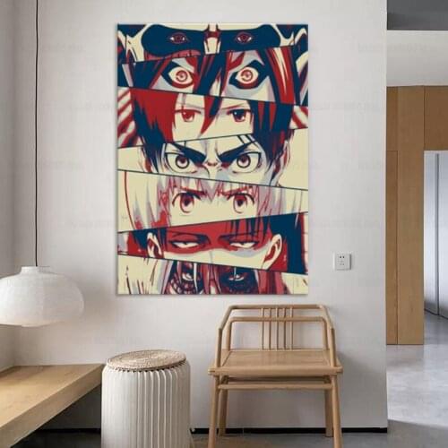 Anime Attack On Titan Eyes Poster Japanese Anime Levi Poster HD Prints Clear Lmage Room Bar Home Painting Canvas Art Decor