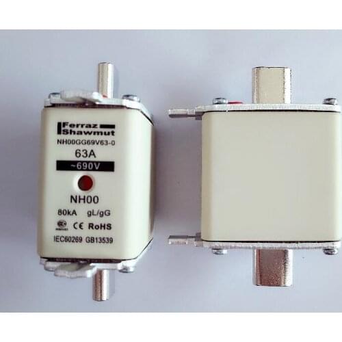 Fuses: NH00GG69V63-0 63A 690V NH00 gG / NH00GG69V160-0 160A 690V / NH00GG50V160-0 160A 500V NH00 / NH00GG50V160 P211084
