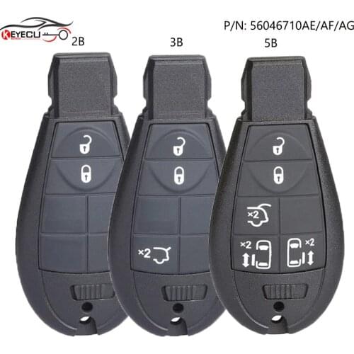 KEYECU Smart Remote Key 433MHz 46 for Chrysler Grand Voyager With Sliding Doors 2009 2010 2011 2012 2013 56046710AE 56046710AF