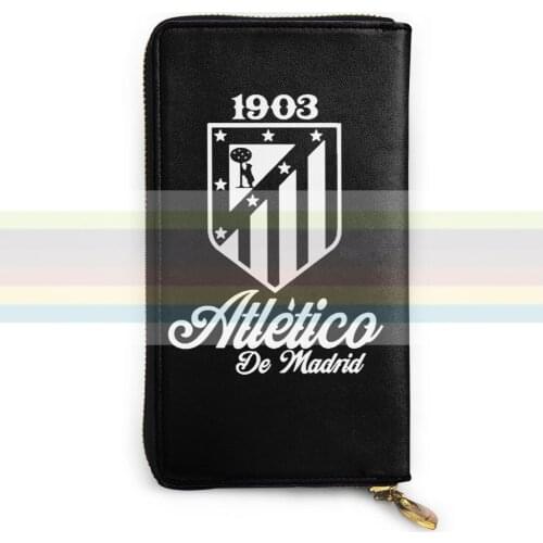 Real Madrid. New mens and womens smart leather wallet credit card bank card bag. Long mobile wallet
