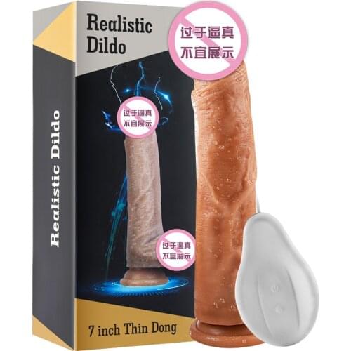 17Cm Remote Control Thrusting Dildo for Women Realistic Penis Vibrators Lesbian Toy Sex Machine Silicone Big Dick Female Masturb