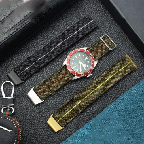 ZULU Nato Watch Band 60s French Troops Parachute Elastic Nylon WatchBand Mans Universal SmartWatch Wrist Strap 20mm 21mm 22mm