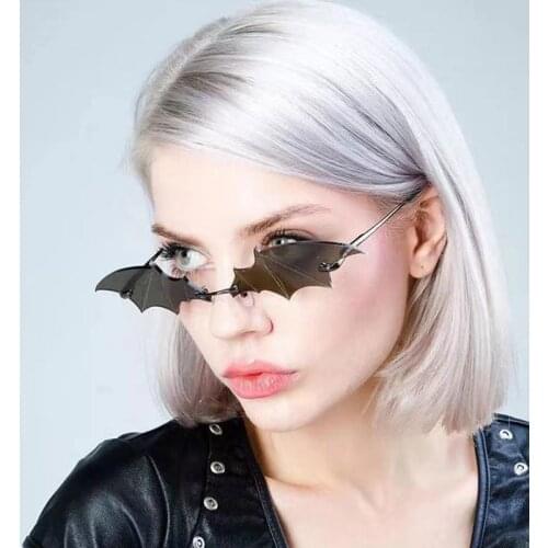 Luxury Fashion Fire Flame Sun Glasses Women Rimless Wave Sunglasses Metal Shades For Vintage Women Mirror Driver Goggles UV400