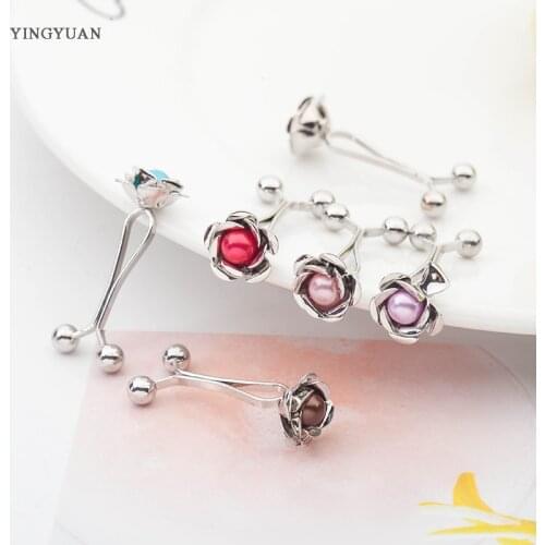 SP55 12 Pcs Muslim Hijab clip Trendy Dual Fashion Brooches & Scarf Clip Alloy Brooch Garment Accessories Women Ladies Brooches