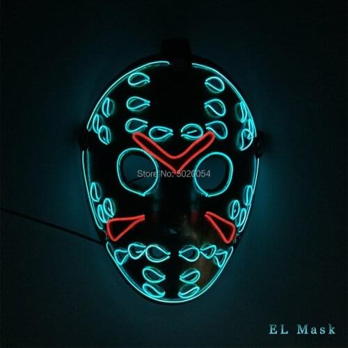 Newstyle Anime Expro Supplies Night Glowing Mask Freddy Vs Jason Cosplay EL Mask For Costume Cosplay Club
