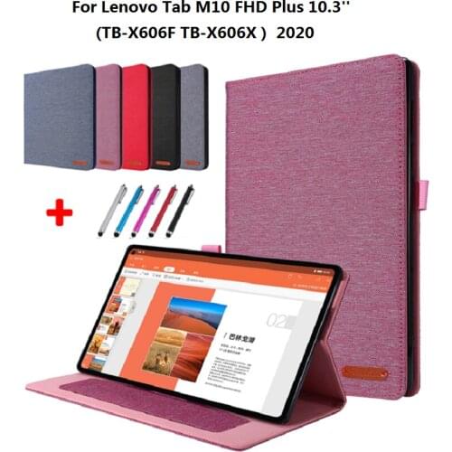 Cloth Skin Cover For Lenovo Tab M10 Plus X606 10.3'' TB-X606F TB-X606X 2020 For Lenovo Tab M10 FHD Plus Case 10.3 Funda X606F
