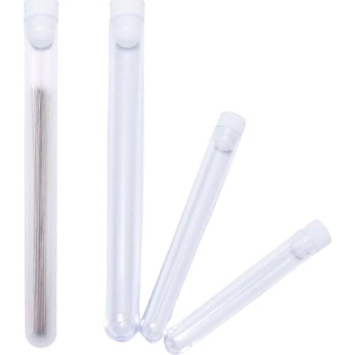 3 Sizes Clear Plastic Embroidery Felting Sewing Needles Container Pin Needle Storage Tubes Bottle Holder Storage Cases