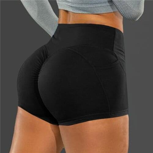 Women Summer Short Sport Leggings High Waist Elastic Perfect Lace Leggings Gym New Workout Tights Yoga Short Solid Color Pocket