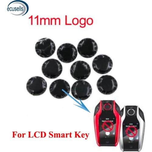 11mm Crystal Replacement Logo Emblem Stickers for CF400 CF500 TK800 LCD Smart Key Shell