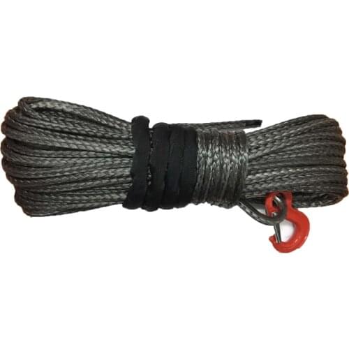 12MM X 40M UHMWPE FIBER SYNTHETIC WINCH ROPE WITH HOOK FOR 4WD RECOVERY