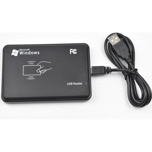 13.56MHz Black USB Proximity Sensor Smart Rfid NFC Card Reader no Need Driver