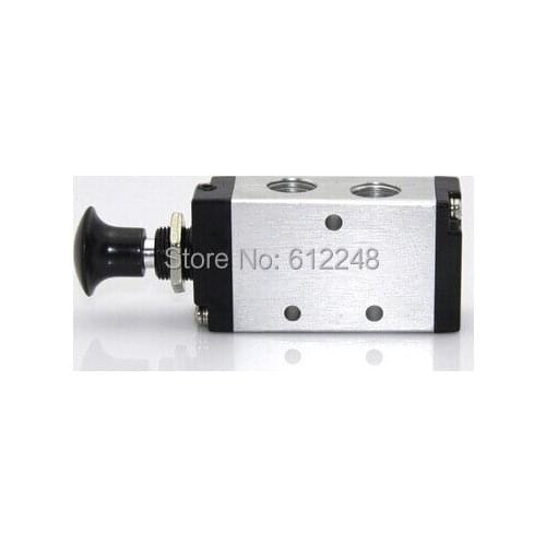 5 Port 2 Position 1/2" BSPT Hand Operated Air Valve Hand Return Manual Control 4R410-15