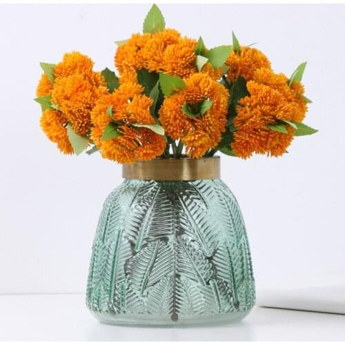 5Pcs Artificial Flower Latex Hydrangea Fruit Succulent Plants with Leaf Fruit for Home Decoration Accessories Fake Green Plants