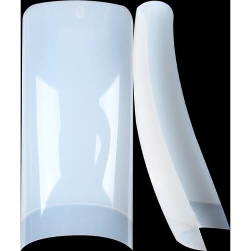 Acrylic Fakenails Half Coverage Capsule Nail Supplies For Professionals French Style Natural Shape