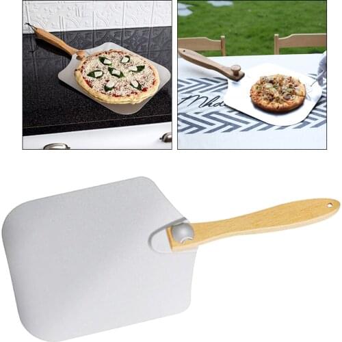 16x19Inch Aluminum Pizza Peel with Foldable Wood Handle Cheese Peels Lifter