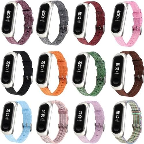 Bracelet On Mi Band 6 4 Sport Watch Strap For Xiaomi Mi Band 5 3 Nylon Stainless Steel Belt Watchband Watches Wristband Correa