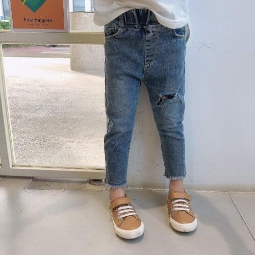 Kids Girls Leopard Jeans 2 3 4 5 6 years Spring Autumn Casual Pants