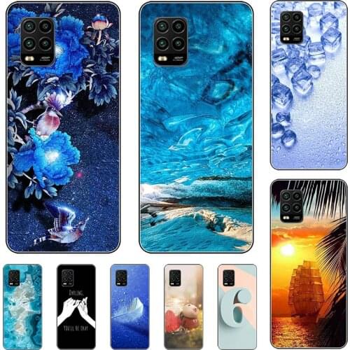 For Xiaomi Mi 10 Lite 5G Cover For Xiaomi 10 Mi 10 Pro 5G Fashion Cool Cartoon Flower Capa Soft Silicone TPU Case