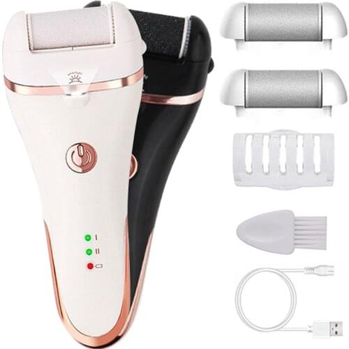 Charged Electric Foot File for Heels Grinding Pedicure Tools Professional Foot Care Tool Dead Hard Skin Callus Remover white