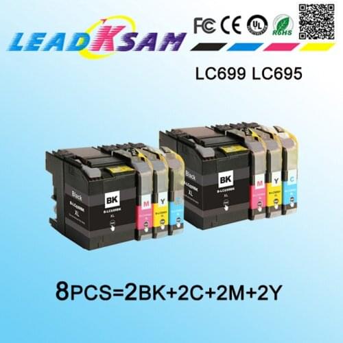 2BK+2C+2M+2Y compatible for brother ink cartridge for MFC-J2320 MFC-J2720 LC699 LC695 LC 699 LC 695