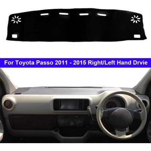 Car Dashboard Cover Dash Mat Carpet Cape Rug For Toyota Passo 2011 2012 2013 2014 2015 Anti-sun Sun Shade Car Styling Auto