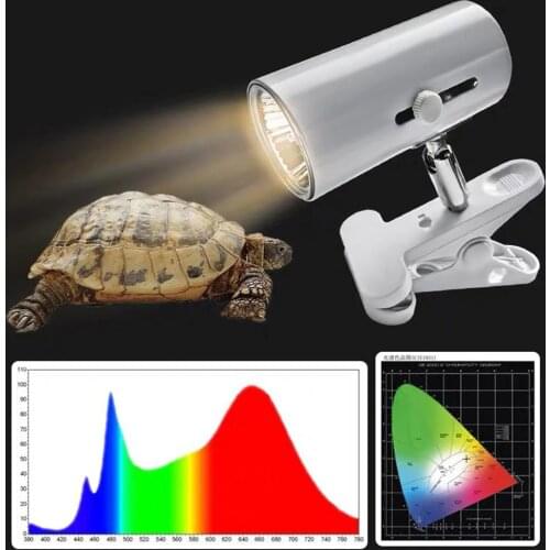 Reptile Lamp Pet Amphibians Lizards Heating Bulb Turtle Basking UV Light