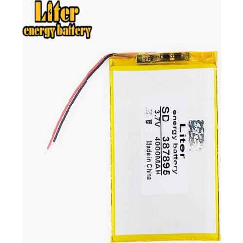 Best battery brand The New Battery 387895 4000mAH Li-ion Tablet pc battery For 7,8,9 inch tablet PC 3.7V Polymer lithiumion