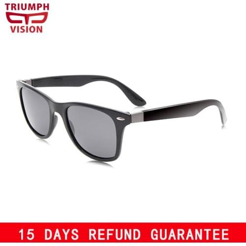 TRIUMPH VISION Retro Square Sunglasses for Men Polarized Leopard Frame Sun Glasses for Men UV400 Protection Shades Oculos Male