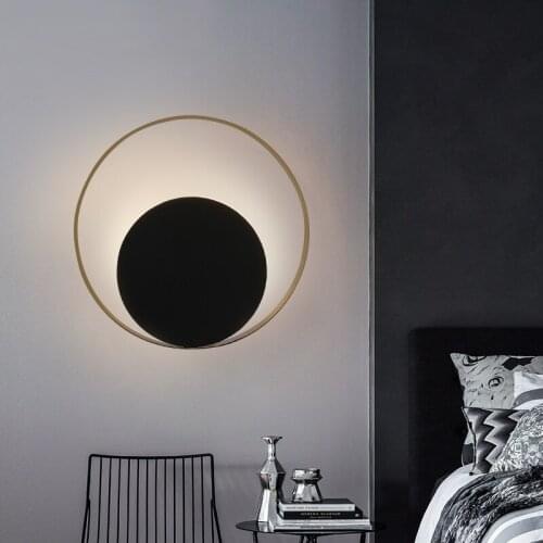 New Postmodern simple creative wall light led bedroom bedside decoration Nordic designer living room corridor hotel wall lamps